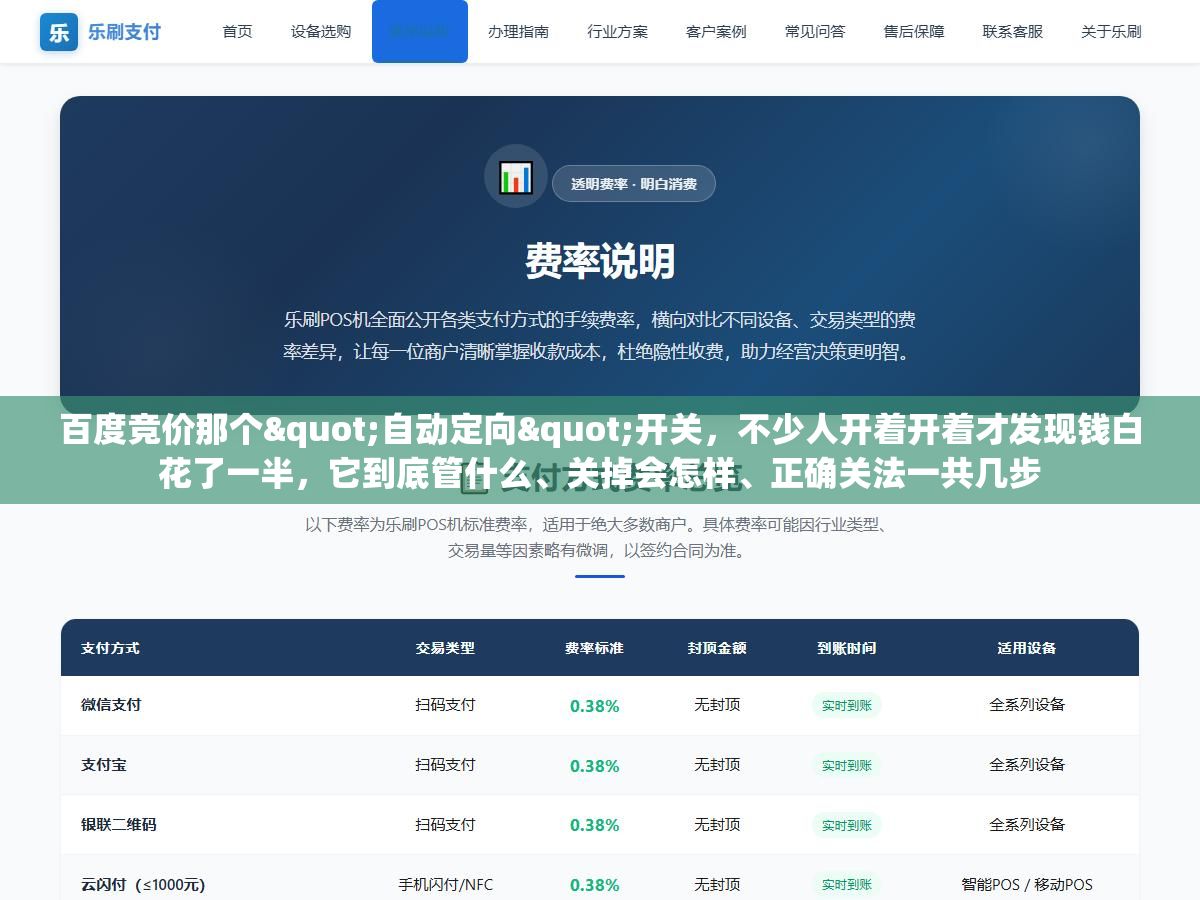 百度竞价那个"自动定向"开关,不少人开着开着才发现钱白花了一半,它到底管什么、关掉会怎样、正确关法一共几步 3 - 百度竞价那个"自动定向"开关,不少人开着开着才发现钱白花了一半,它到底管什么、关掉会怎样、正确关法一共几步 - UC建站系统