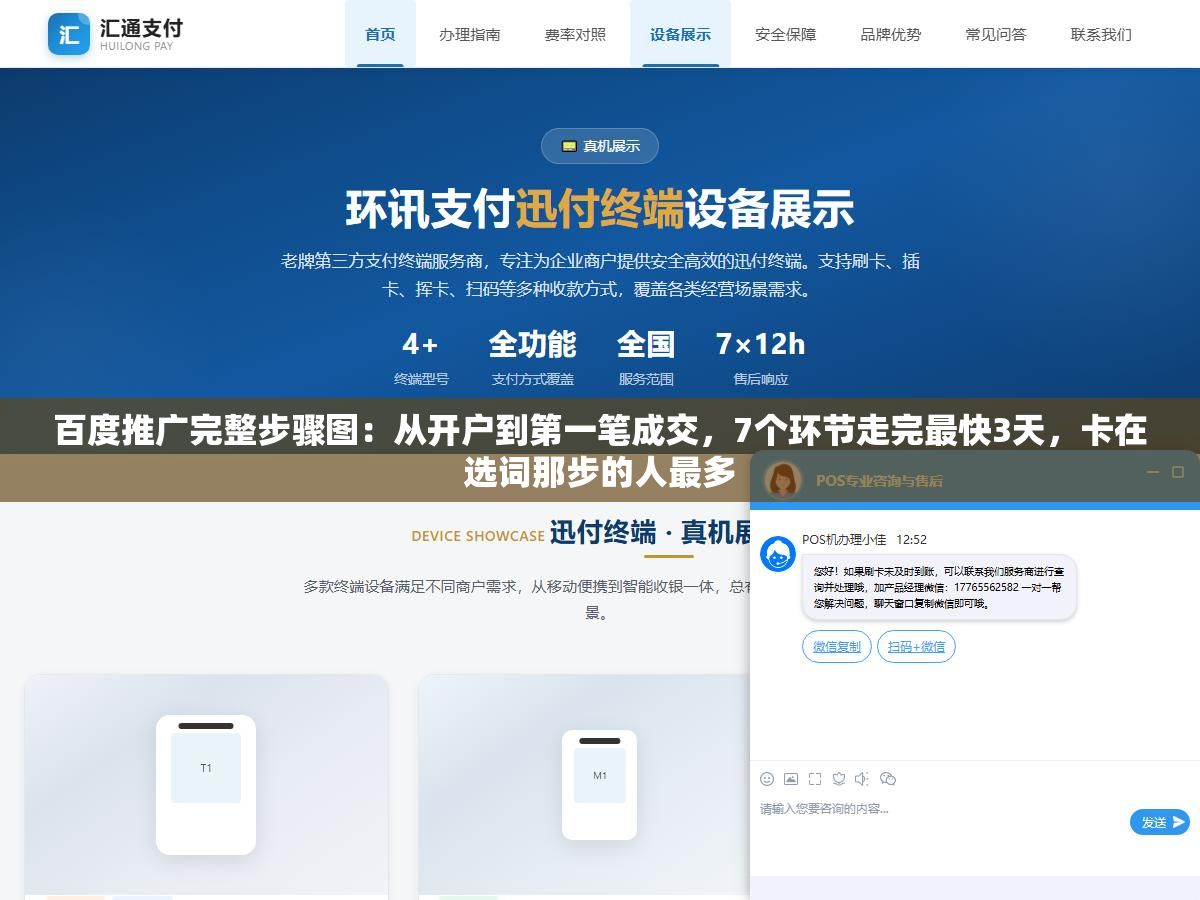 百度推广完整步骤图:从开户到第一笔成交,7个环节走完最快3天,卡在选词那步的人最多 1 - 百度推广完整步骤图:从开户到第一笔成交,7个环节走完最快3天,卡在选词那步的人最多 - UC建站系统