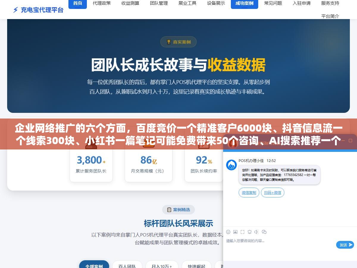 3 - 企业网络推广的六个方面，百度竞价一个精准客户6000块、抖音信息流一个线索300块、小红书一篇笔记可能免费带来50个咨询、AI搜索推荐一个精准获客只要800块，同一个行业在不同渠道的获客成本能差出20倍，2026年钱到底该往哪花 - UC建站系统