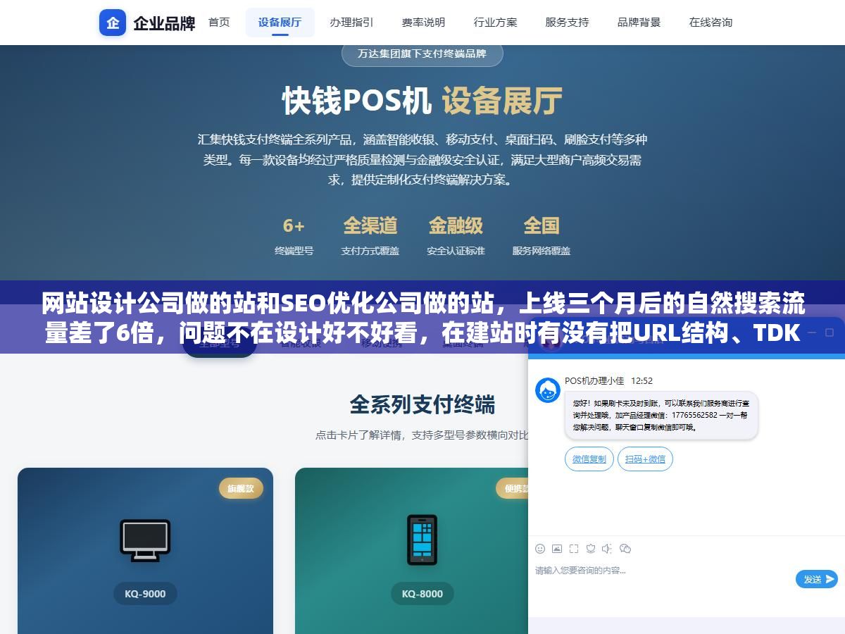 网站设计公司做的站和SEO优化公司做的站,上线三个月后的自然搜索流量差了6倍,问题不在设计好不好看,在建站时有没有把URL结构、TDK标签、内链布局和移动端适配这四样东西写进需求文档里 1 - 网站设计公司做的站和SEO优化公司做的站,上线三个月后的自然搜索流量差了6倍,问题不在设计好不好看,在建站时有没有把URL结构、TDK标签、内链布局和移动端适配这四样东西写进需求文档里 - UC建站系统
