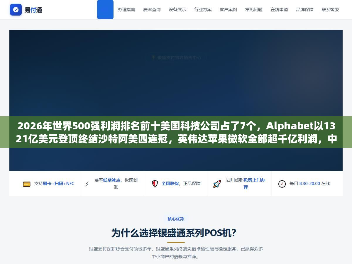 2026年世界500强利润排名前十美国科技公司占了7个,Alphabet以1321亿美元登顶终结沙特阿美四连冠,英伟达苹果微软全部超千亿利润,中国台积电544亿排第九是唯一进前十的中国公司 2 - 2026年世界500强利润排名前十美国科技公司占了7个,Alphabet以1321亿美元登顶终结沙特阿美四连冠,英伟达苹果微软全部超千亿利润,中国台积电544亿排第九是唯一进前十的中国公司 - UC建站系统