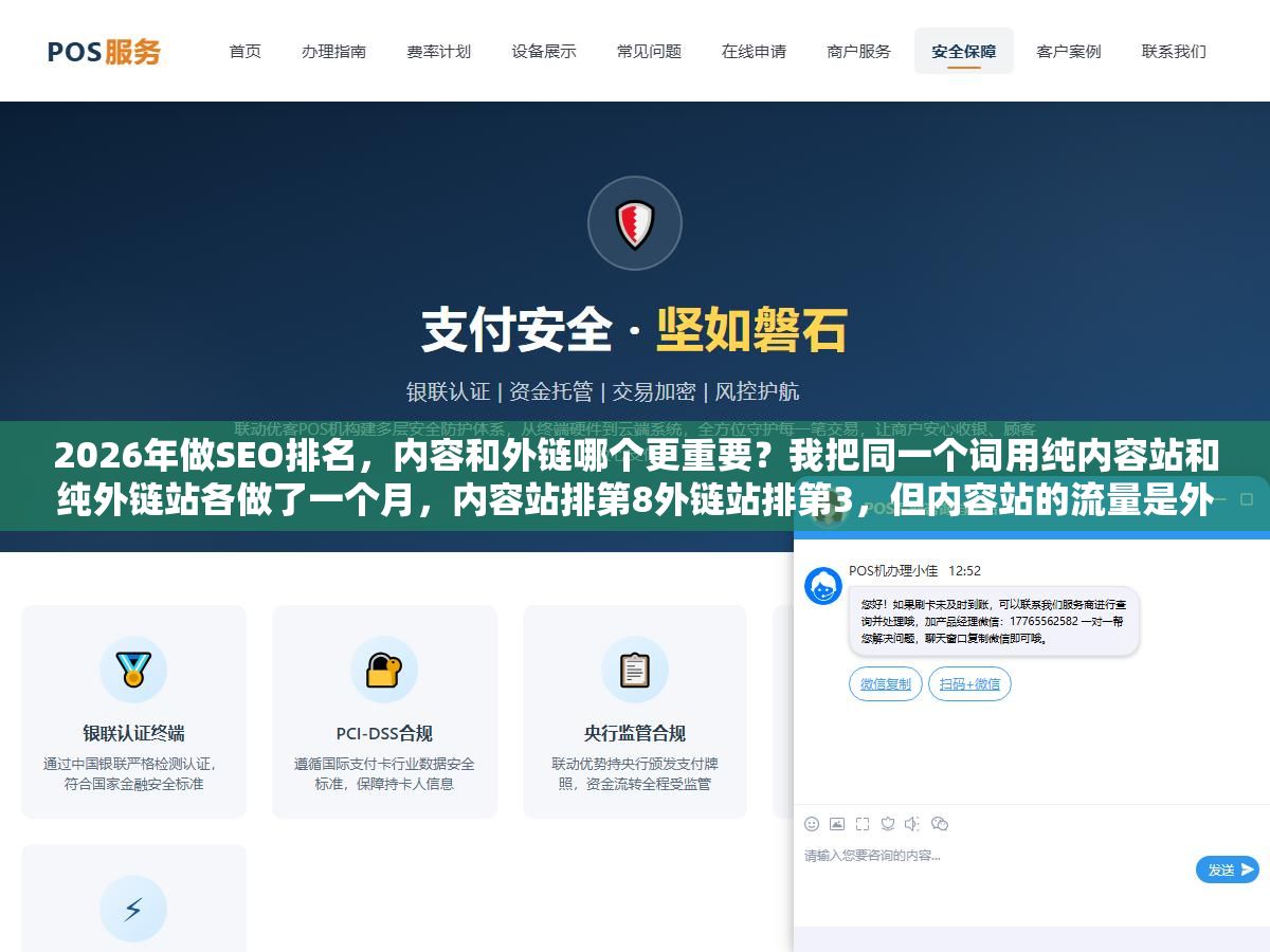 2026年做SEO排名,内容和外链哪个更重要?我把同一个词用纯内容站和纯外链站各做了一个月,内容站排第8外链站排第3,但内容站的流量是外链站的2.7倍 2 - 2026年做SEO排名,内容和外链哪个更重要?我把同一个词用纯内容站和纯外链站各做了一个月,内容站排第8外链站排第3,但内容站的流量是外链站的2.7倍 - UC建站系统