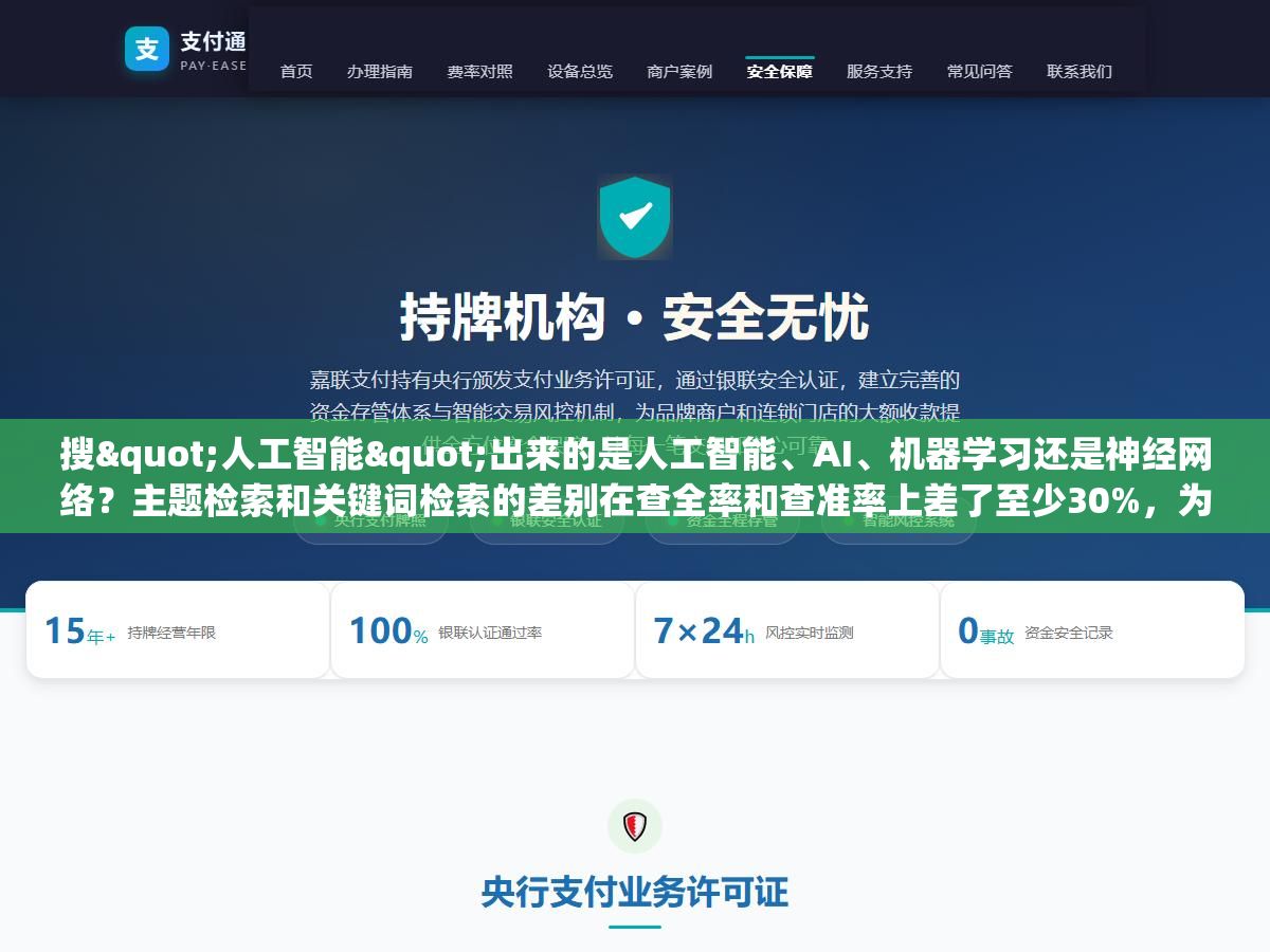 1 - 搜"人工智能"出来的是人工智能、AI、机器学习还是神经网络？主题检索和关键词检索的差别在查全率和查准率上差了至少30%，为什么知网、PubMed、专利局都在用主题词表而不是纯关键词匹配？ - UC建站系统