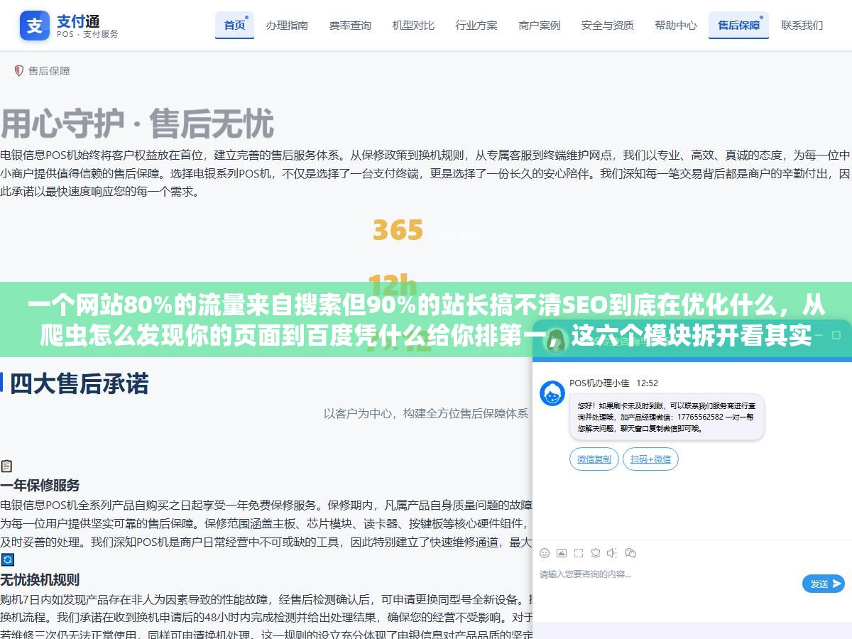一个网站80%的流量来自搜索但90%的站长搞不清SEO到底在优化什么,从爬虫怎么发现你的页面到百度凭什么给你排第一,这六个模块拆开看其实就两层逻辑 3 - 一个网站80%的流量来自搜索但90%的站长搞不清SEO到底在优化什么,从爬虫怎么发现你的页面到百度凭什么给你排第一,这六个模块拆开看其实就两层逻辑 - UC建站系统