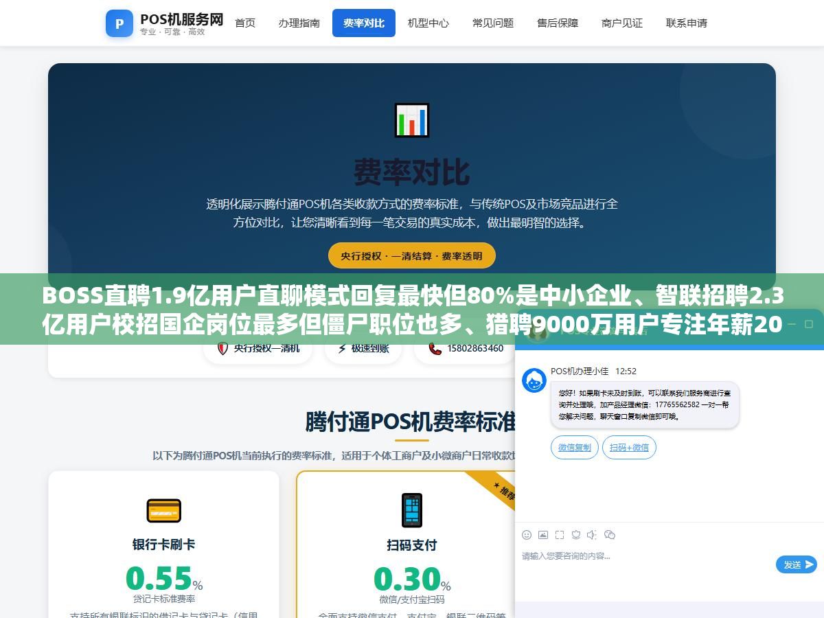 BOSS直聘1.9亿用户直聊模式回复最快但80%是中小企业、智联招聘2.3亿用户校招国企岗位最多但僵尸职位也多、猎聘9000万用户专注年薪20万以上但门槛高得离谱，2026年十大招聘网站从求职者视角的真实排名跟你看到的品牌榜单完全是两回事