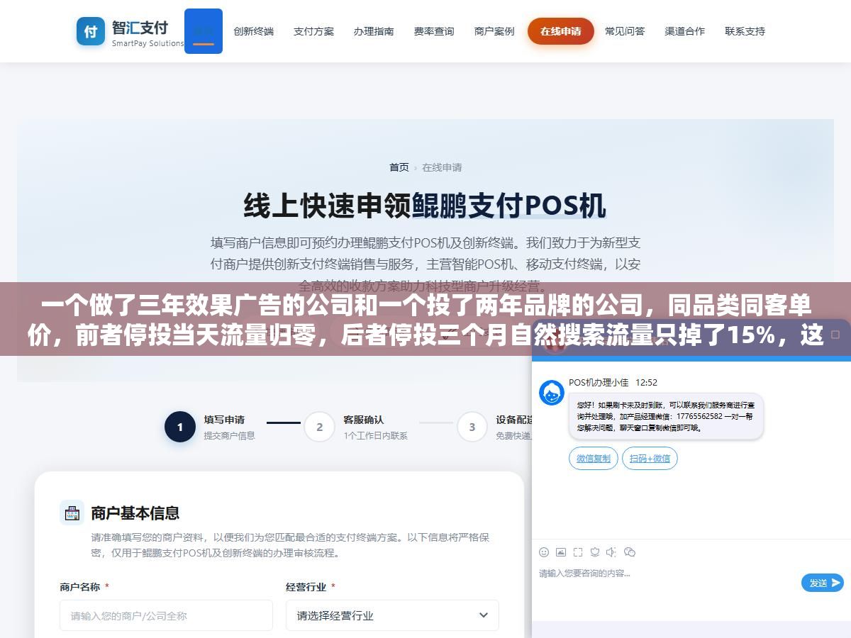 一个做了三年效果广告的公司和一个投了两年品牌的公司,同品类同客单价,前者停投当天流量归零,后者停投三个月自然搜索流量只掉了15%,这算不算品牌营销的ROI 2 - 一个做了三年效果广告的公司和一个投了两年品牌的公司,同品类同客单价,前者停投当天流量归零,后者停投三个月自然搜索流量只掉了15%,这算不算品牌营销的ROI - UC建站系统
